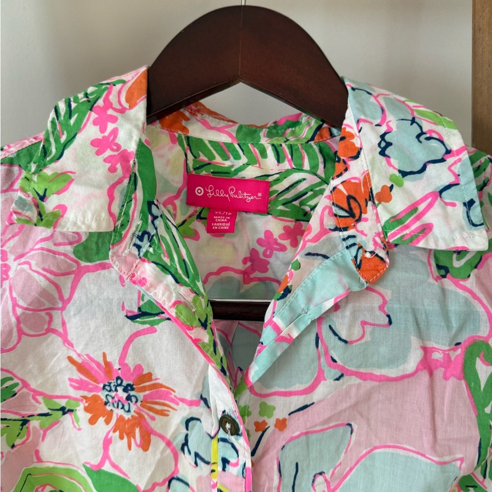 Lilly Pulitzer Long‑Sleeve Printed Top – Size XS - Picture 5 of 8